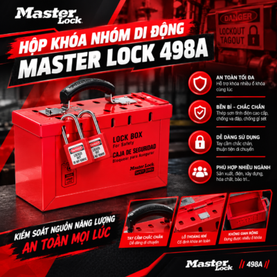 Khóa Nhóm Di Động Master Lock 498A