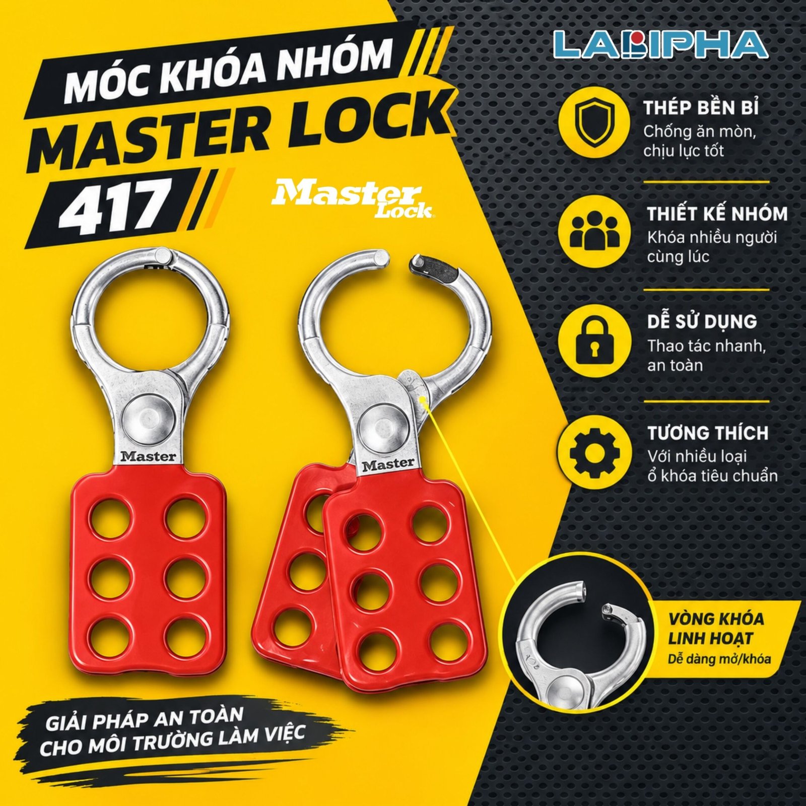 Móc khóa nhóm Maaster lock 417
