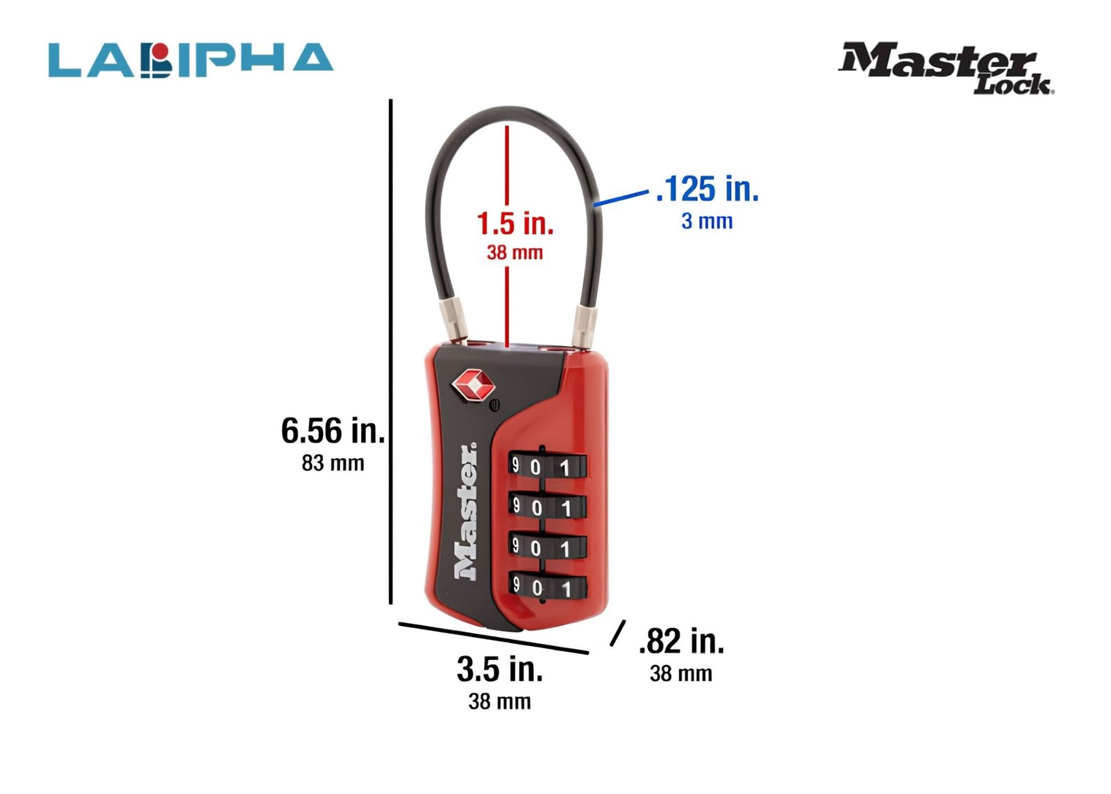 Khóa Vali Master Lock 4697D