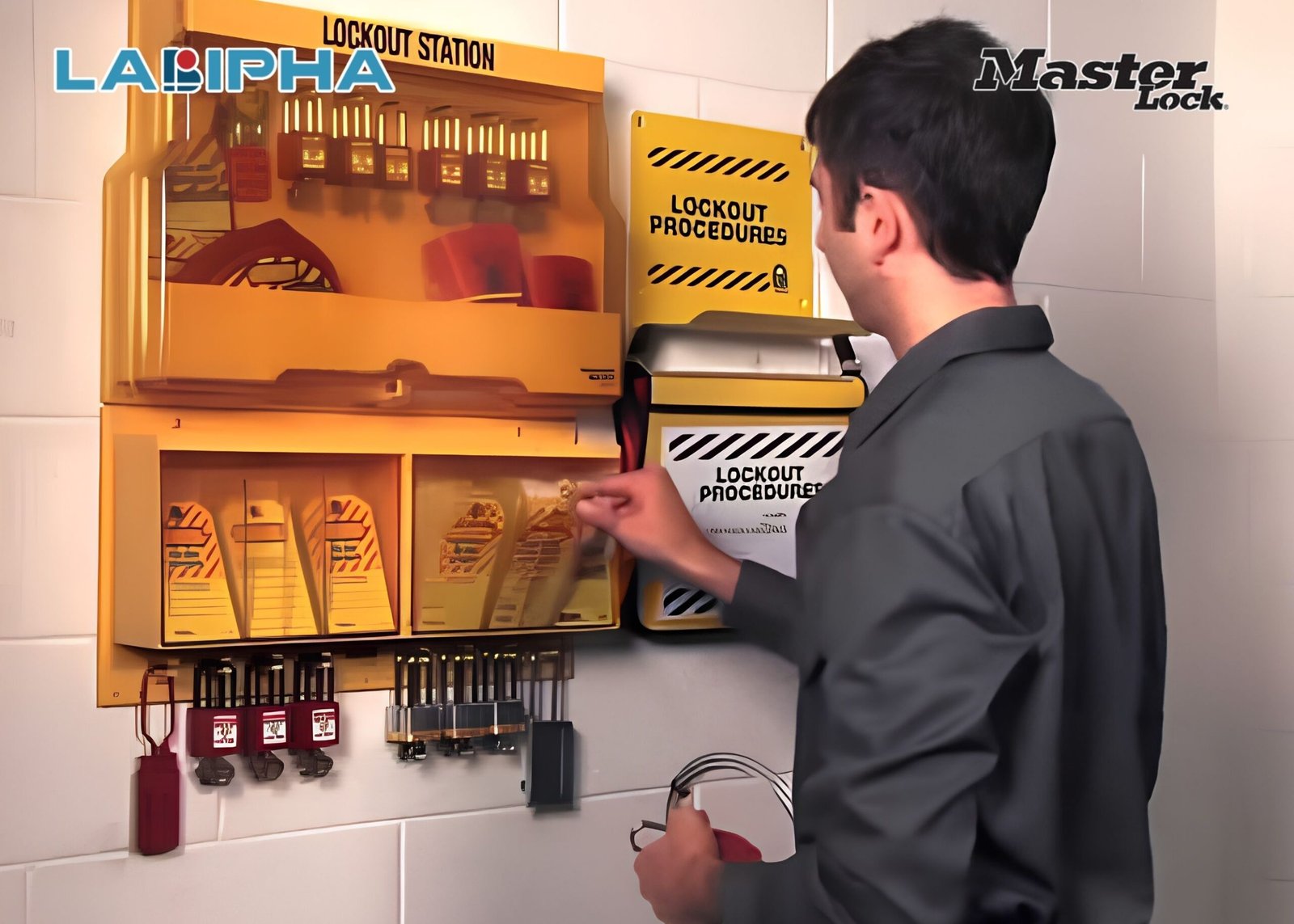 Trạm Trưng Bày Khóa Master Lock S1900